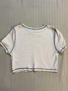 Graphic Print Crop Top
