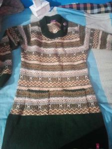 Patterned Sweater Dress