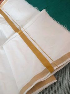 new 👌📣😊🐚Traditional Dhoti with Gold Border