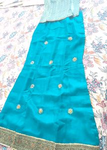 Teal Embroidered Lehenga Choli Set