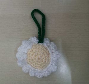 Crochet flower Keychain 😍