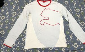 Puma Cat Logo Long Sleeve T-Shirt