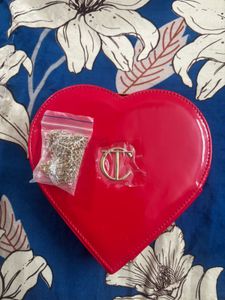 Red Heart Shaped Clutch