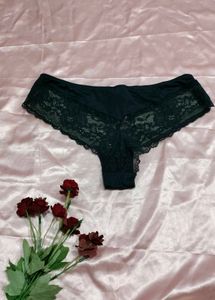 Lace Trim Thong Panties (3-Pack)