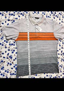 Men's Striped Polo T-Shirt