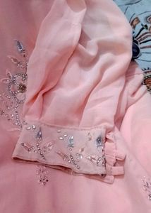 Peach Luxury Georgette Suit