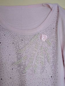 Pink Embellished Sweater