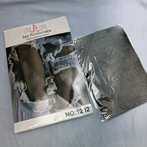 Fishnet 🅰️Tights with Ripped Detail