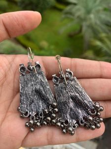 Red Tribal Earrings