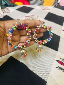 Colourful Jhumka Earrings