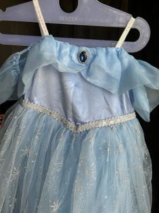 Sparkling Blue Princess Dress for Girls