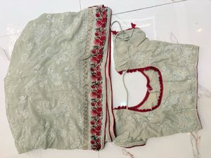 embroidery saree