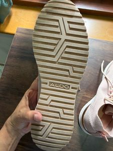 ALDO Pink Knit Sneakers (UK 6)