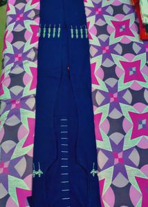 W Navy Blue Kurta