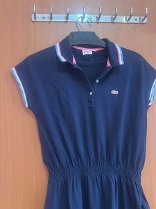 Lacoste Navy Blue Polo Dress standard just 140