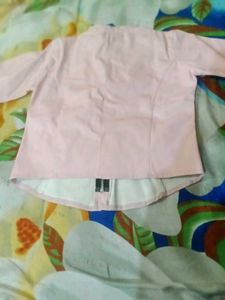 Leather Pink women Jacket