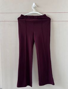 purple Flared Pants