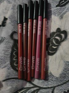 MARS Lip Liner + eyeshadow pencil +lipstick