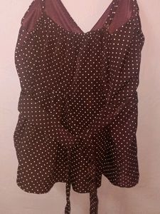 Maroon Partywear Top