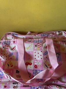 Cute Pink Patchwork Travel Bag