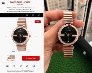 GUCCI⌚ Premium 7A Quality✨ Elegant Rose Gold Stain