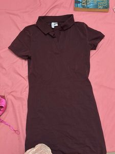 Maroon Bodycon Dress