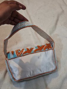 Beaded Starfish Clutch Bag