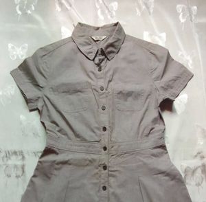 Korean Button Up Dress