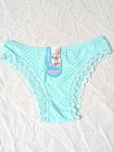 2 piece Cute Mint Green Lace Trim Panty