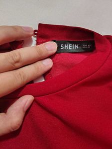 Red Puff Sleeve Top
