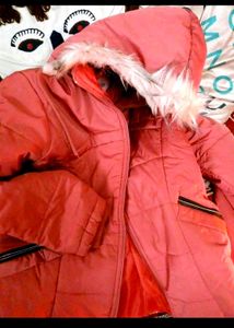 myntra product Pink Winter Jacket