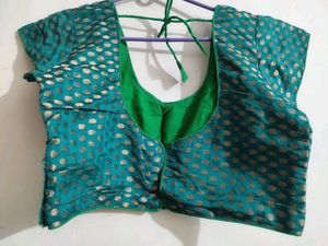 set of 3 Embellished Blue Ethnic Blouse