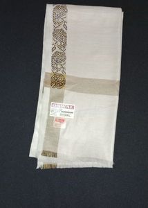 Grey Wool Embroidered Shawl