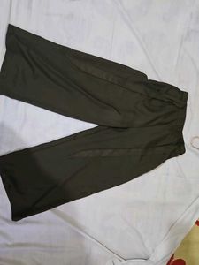 (Set of 2)Maroon+ olive green Wide Leg Palazzo
