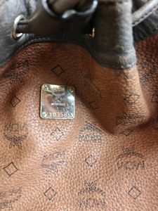 MCM Monogram Drawstring Bucket Bag