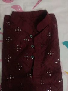 Elegant Maroon Kurta ✨✨✨