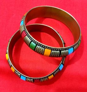 Colorful Retro Bangle Set✨🆕