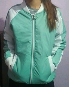 Stylish Two-Tone Bomber Jacket