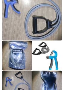 HAND Gripper and Double Band Toning Resistance Tub