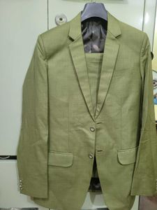Men's Light Green coat pent