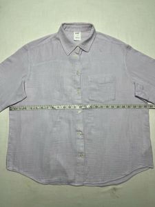 Big Sized GAP Light Purple Button-Up Shirt
