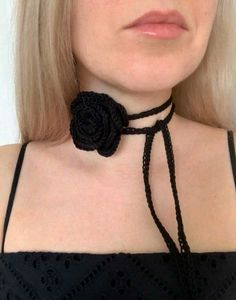 Handmade Rose Choker Necklace