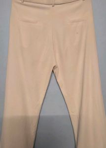 white Wide Leg Trousers