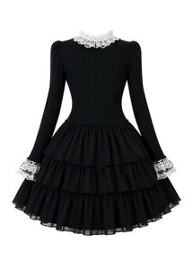 🖤 Gothic Lolita Black Victorian Ruffle Dress 🖤