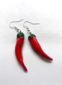 Spicy Red Chili Pepper Earrings