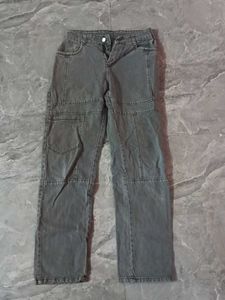 Stylish Grey Cargo Jeans
