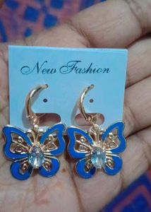 Blue Butterfly Earrings