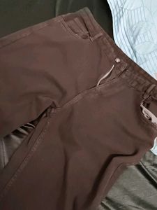 Brown Straight Leg Pants