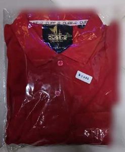 CUBE-2 Men's Red Polo Shirt