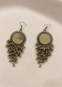 New Mirror Work Jhumka Earrings